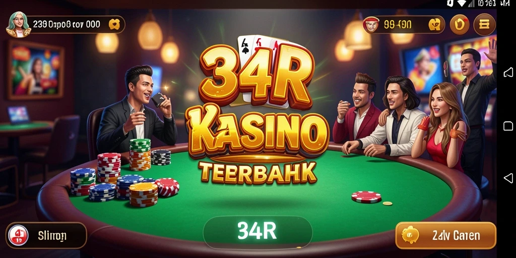Screenshot gameplay 34R menampilkan aksi seru dan grafis yang memukau.