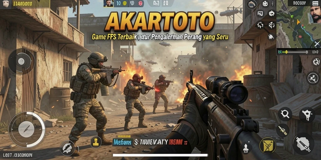 Tampilan gameplay AKARTOTO yang menegangkan dan penuh aksi.