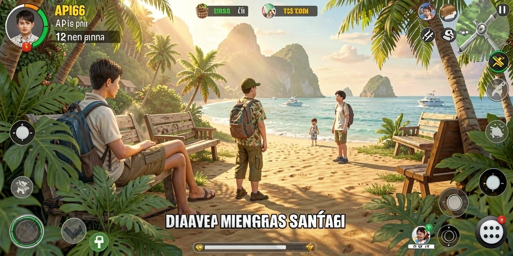Tangkapan layar utama API66 menampilkan gameplay seru dengan grafik berwarna.