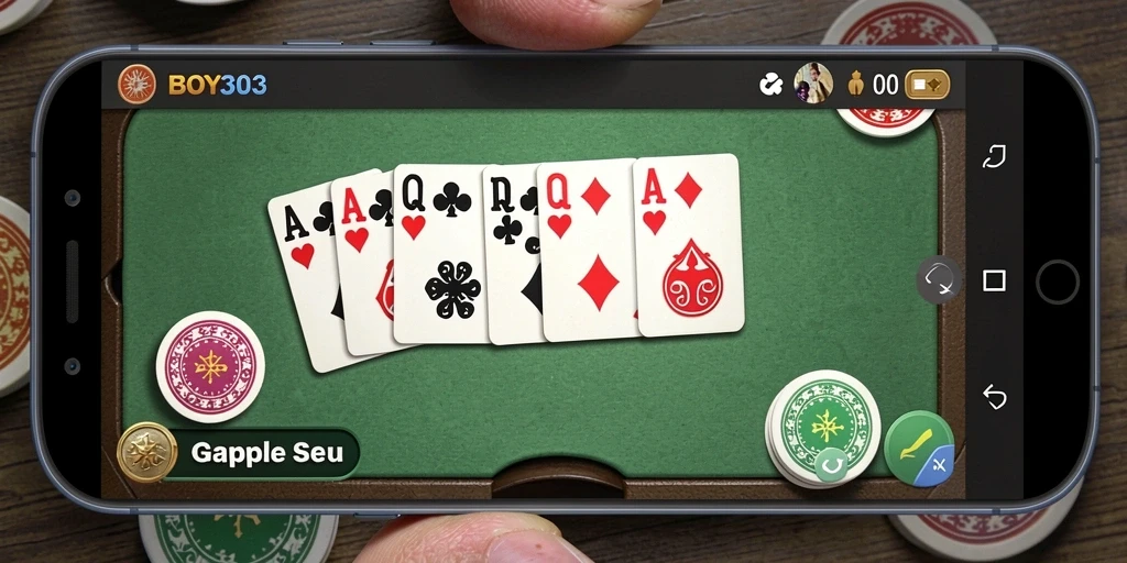 Gameplay seru BOY303 menampilkan momen-momen menegangkan dalam permainan Gaple.
