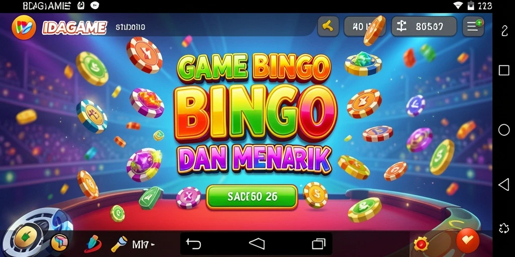 Tampilan menarik saat bermain Bingo di IDAGAME.