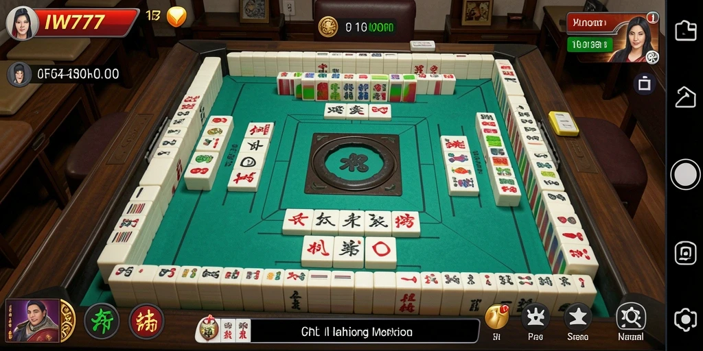 Tampilan gameplay IW777 yang menarik dalam permainan Mahjong.
