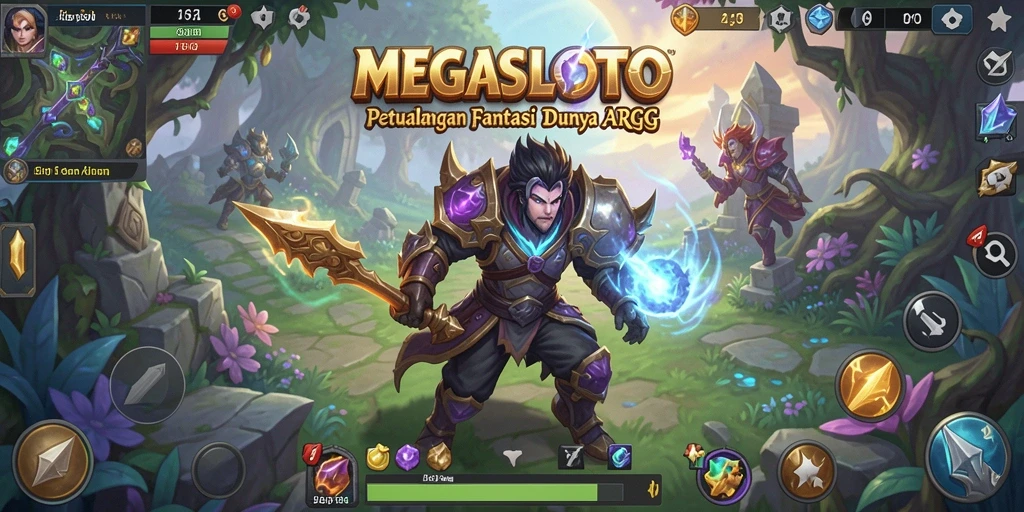 Menampilkan aksi seru dalam dunia ARPG MEGASLOTO.