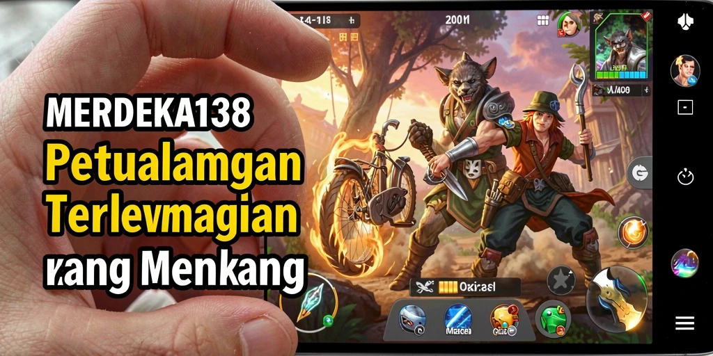 Tangkapan layar yang menunjukkan petualangan seru di MERDEKA138.
