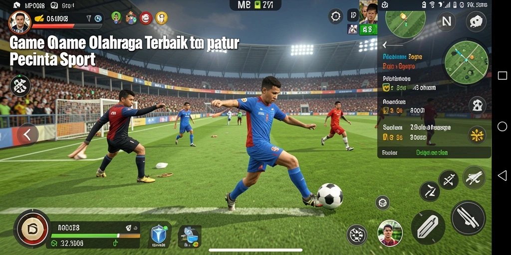 Gameplay seru dalam MPO08 dengan aksi olahraga yang mendebarkan.