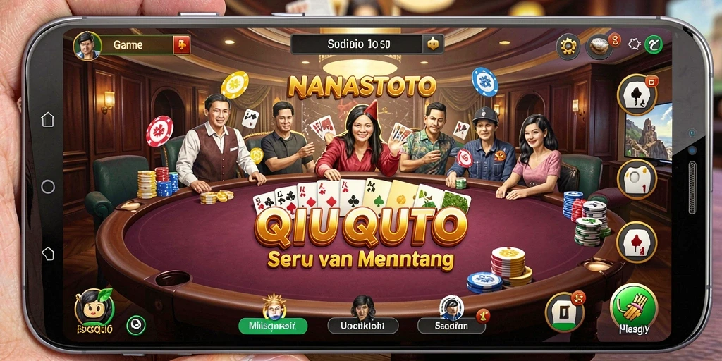 Tampilan gameplay seru NANASTOTO dengan strategi QiuQiu.