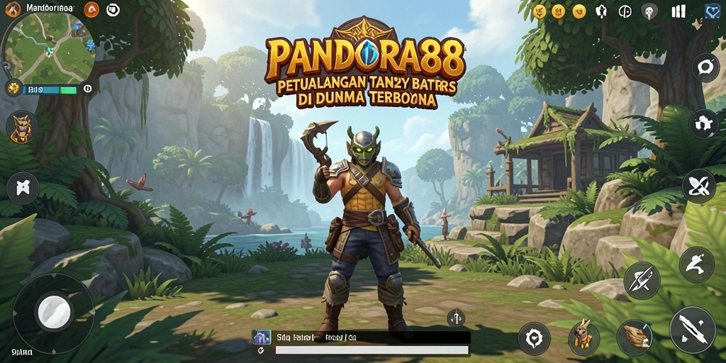Tampilan gameplay PANDORA88 di dunia terbuka yang spektakuler.