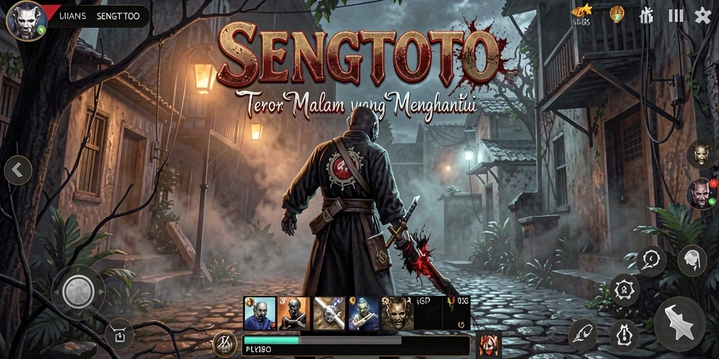 Tampilan gameplay SENGTOTO yang mencekam dan menyeramkan.