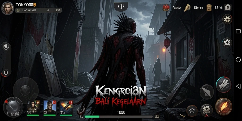 Gameplay mencekam dari TOKYO88 dengan suasana Horror yang intens.