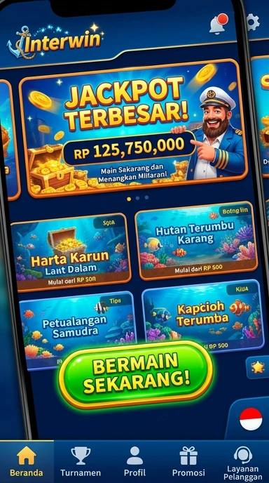 Pengguna sedang mencari aplikasi di interwin dengan mudah.